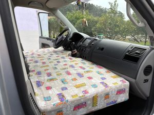 Colchon con funda a medida para asiento delantero volkswagen T5 T6